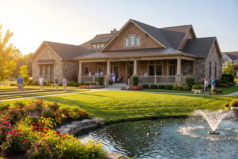 Holiday Village clubhouse and grounds